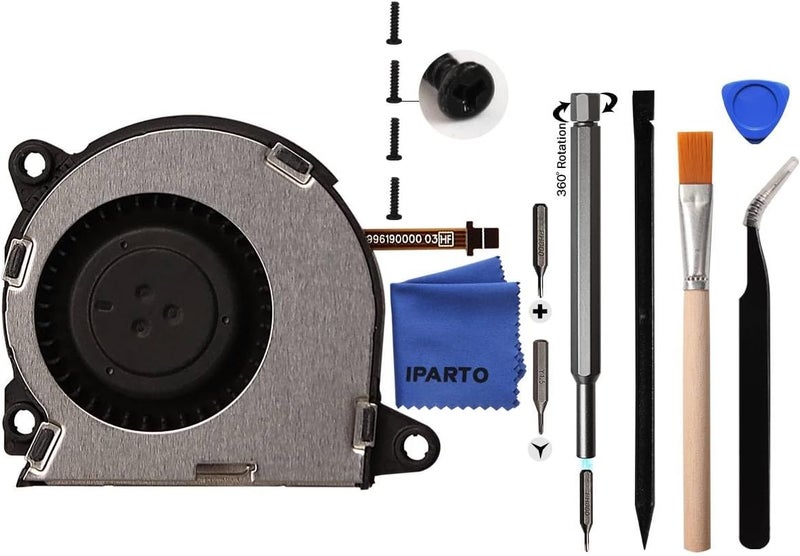iParto [New Version] Internal Cooling Fan Replacement for Nintendo Switch NS HAC-001 Console Cooling Fan Replacement(Rubber Grommets pre-Installed) - Image 1